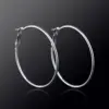 1 Pair Elegant Lady Geometric Steel Earrings