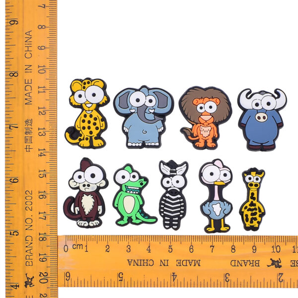 Wholesale Cartoon Animal Series PVC Soft Rubber 3D Beads