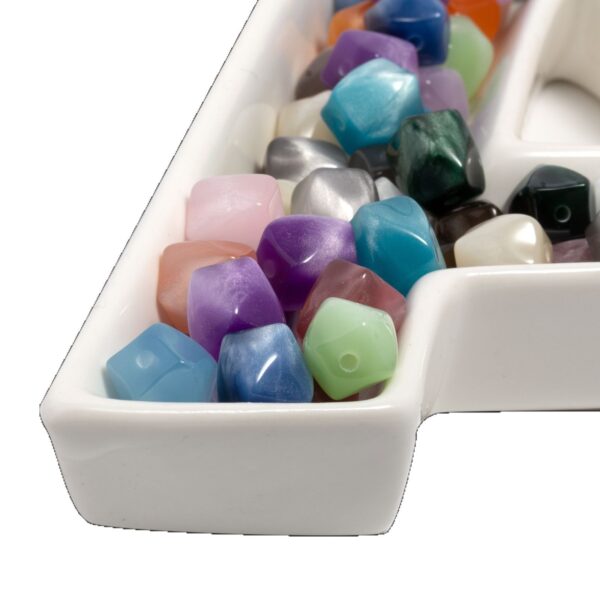 Wholesale 10mm Octagonal Beads Resin Loose Beads Crafts Accessories Bracelet Necklace Wholesale DIY Beads Hot Selling Real Shot Jewelry