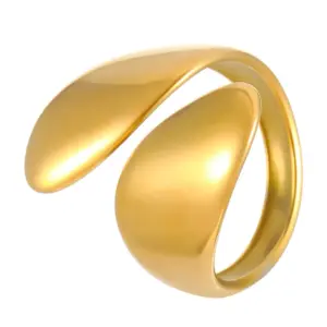 18K Real Gold Oval Drop X745 (4.6G)