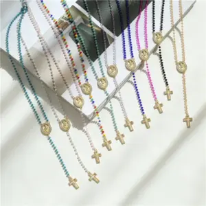 Wholesale Ethnic Style Geometric Stainless Steel Plating 18K Gold Plated Necklace