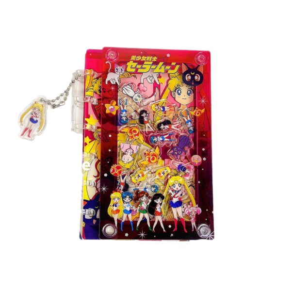 Wholesale Meizhan A7 Loose-Leaf Notebook Acrylic Shake Notebook Cute Girly Heart High-Looking Anime Student Diary