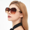 Wholesale Sunglasses Wholesale Women 2025 New Big Face Sunglasses Round Face Large Frame Sunshade Glasses Outdoor Driving Sunglasses