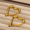 Wholesale Hot-Selling Heart Earrings 18K Gold Plated Stainless Steel Geometric Earrings Jewelry Christmas Gift Accessories For Women