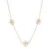 Wholesale Fashion Flower Copper Necklace Pearl Copper Necklaces