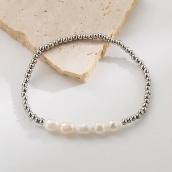 Wholesale Vacation Beach Sweet Solid Color 304 Stainless Steel 18K Gold Plated Bracelets In Bulk