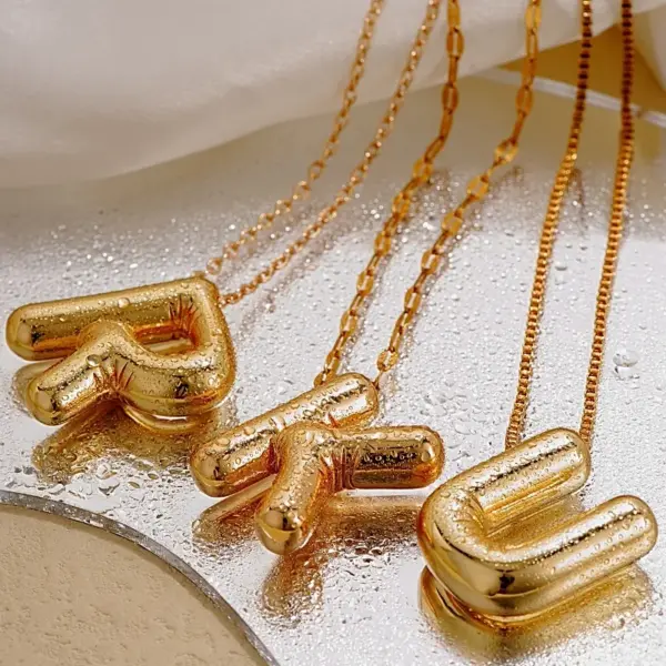 PVD Coated Gold Plated Letter 304 Stainless Steel Copper IG Style Simple Style Waterproof Non Tarnish 304 Stainless Steel Charms