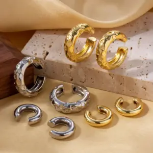 Wholesale 1 Pair Nordic Style Simple Style C Shape Heart Shape Copper Ear Cuffs