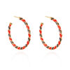 Wholesale Christmas Multicolor Twisted Earrings