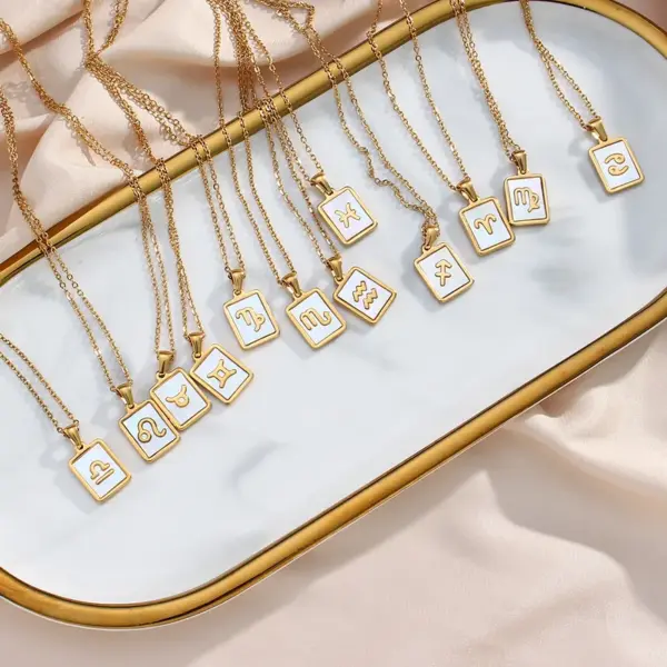 PVD Coated Real Gold Plated 18K Gold Constellation 304 Stainless Steel Fashion Waterproof Non Tarnish 304 Stainless Steel Necklace