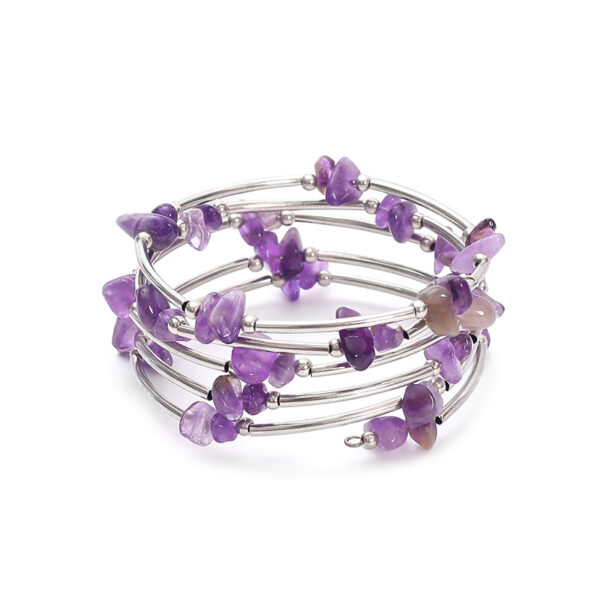 Wholesale Turquoise mixed multi-layered stone bracelet