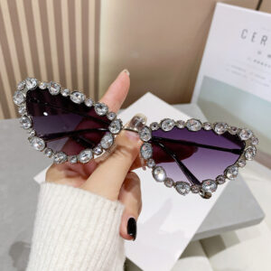 [Straight hair from source factory] / Silver Frame Gradual Gray