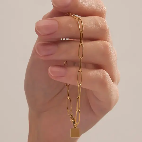 Wholesale PVD Coated Real Gold Plated 18K Gold 304 Stainless Steel Elegant Waterproof Non Tarnish 304 Stainless Steel Bracelets