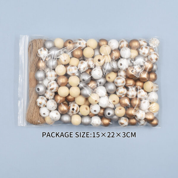 Wholesale Christmas Snowflake Wood Beads