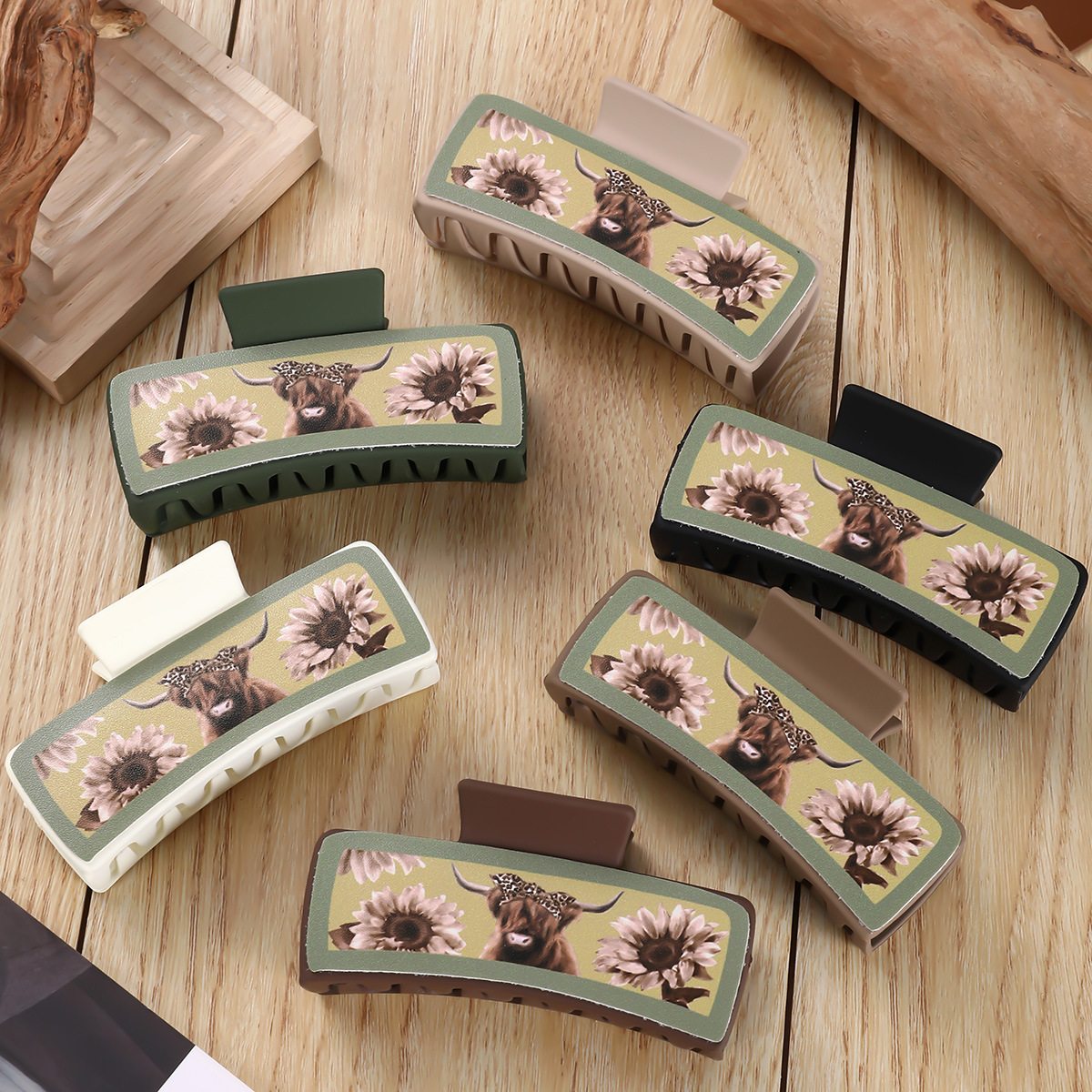 Wholesale Western Denim wind grip square clip