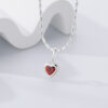 Wholesale S925 sterling silver twelve birthstone love necklace