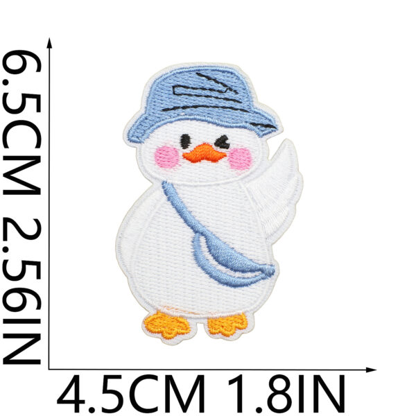 oly-cc36623246e8194c7f3acf3359fd61ad Wholesale Cute Dummy Duck Embroidery Cloth Sticker Chilen's Clothes Decoration Patch Big White Goose Computer Embroidery Seal Ironing