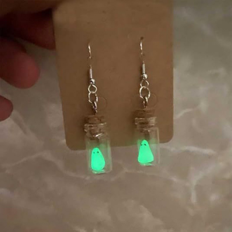 Wholesale Earrings 3D Luminous Ghost Pumpkin Candy Corn Necklace