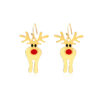 Wholesale Christmas Elk Snowflake Earrings