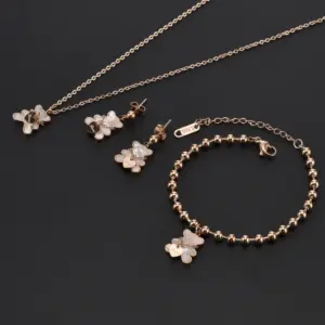 White Shell Rose Gold Suit