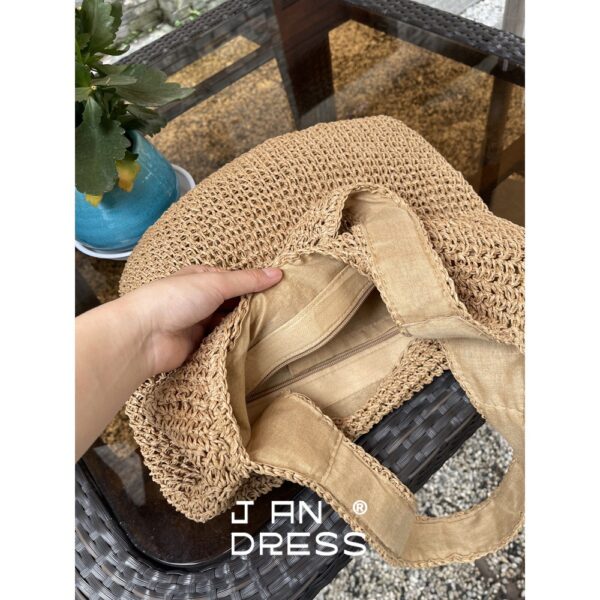 oly-cc6759944605913ebcf4a8a25ab7afbe Wholesale Summer Vacation Style Raia Straw Bag Large Capacity Versatile Casual Travel Beach Bag Single Shoulder Woven Bag Women's Light Luxury
