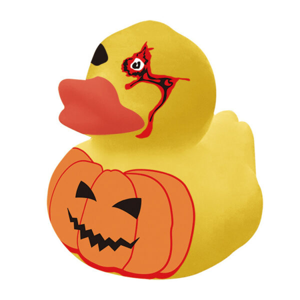 Wholesale Cross-Border Hot-Selling Halloween Vinyl Duck Baby Bathing and Playing in the Water Little Yellow Duck Factory Direct Delivery Supports Customization