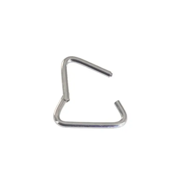 Wholesale G23 Titanium Alloy Triangle Nose Ring Earrings Seamless Body Piercing Jewelry Stainless Steel Polished Surface Unisex Geometric Pattern