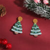 Wholesale Christmas Tree Christmas Hat Socks Elk Earrings