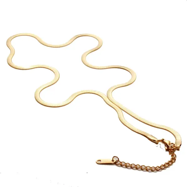 Wholesale Simple Style Geometric Stainless Steel Plating Necklace 1 Piece