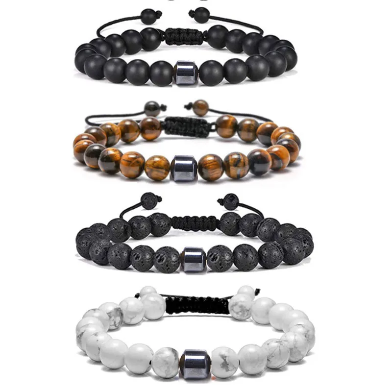 Wholesale Simple Style Round Mixed Materials Wholesale Bracelets