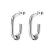 Wholesale PVD Coated 18K Gold Real Gold Plated Geometric 201 Stainless Steel Fashion Waterproof Non Tarnish Drop Earrings