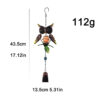 Wholesale Cross-border New Iron Owl Wind Bell Luminous Crafts Hanging Creative Non-electronic Shiny Fluorescent Ball