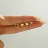 1 Set Casual Sweet Commute Heart Shape 201 Stainless Steel 18K Gold Plated Ear Studs