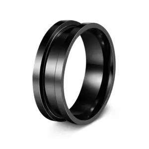 8mm Flat Edge Black / 8