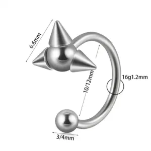Three Cones 1 / Steel Ball-1.2x10x3mm