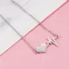 Wholesale PVD Coated 18K Gold Rose Gold Real Gold Plated Customization Laser Engraving Solid Color Stainless Steel Simple Style Waterproof Non Tarnish Stainless Steel Lobster Trigger Clasp Closure Pendant Necklace
