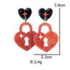 oly-cc96a42ea38a8819f4f332243206d7f1 Wholesale Valentine's Day sequined heart acrylic pendant earrings for women