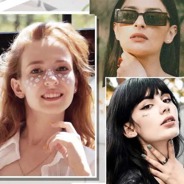 Wholesale 1 Pair Simple Style Pentagram Animal Moon 304 Stainless Steel 18K Gold Plated Ear Studs