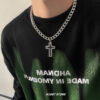 oly-cc9eac702639f7b2b9eb2bcfd1752f1f Wholesale Dark Wind melting cross hip hop style Cuban necklace boys niche design sense female clavicle chain sweater chain