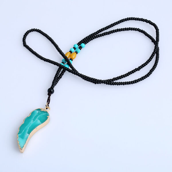 oly-cca177d111cd38b4e0fb9fd7c1d7280f Wholesale EBAY AliExpress hot selling jewelry European and American National style natural turquoise necklace long pendant sweater chain