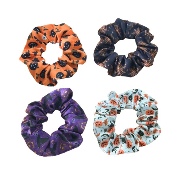 Wholesale New Halloween Ghost Witch Hat Scrunchie High Elastic Fabric Women's Hair Tie Fashion Hair Accessory