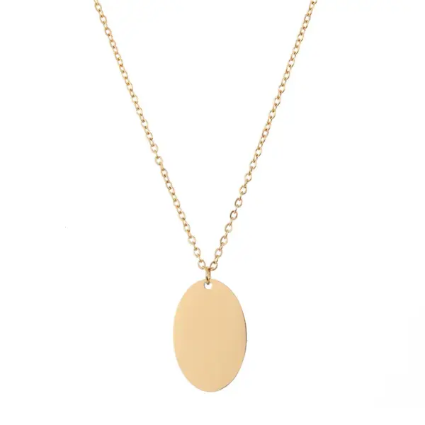 oly-ccb3ec6afc8987d29665309bc51ac933 Wholesale PVD Coated 14K Gold Real Gold Plated Geometric Stainless Steel Fashion Waterproof Non Tarnish 304 Stainless Steel Necklace