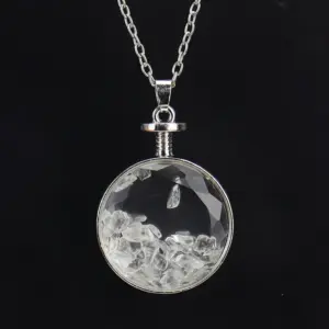 Silver + White Crystal