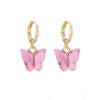 Wholesale Korean version of new earrings fashion color acrylic butterfly earrings earrings small fresh sweet colorful earrings earrings