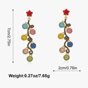 EG230155A alloy rhinestone glass five-pointed star drill