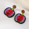 Wholesale Halloween Fabric Beaded Earrings, Bohemian Style Earrings
