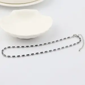 2.5*5 Black Diamond-White Gold Color