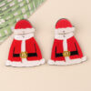 Wholesale European and American Christmas Earrings Creative Cartoon Santa Claus Clothes Snowman Personality Exaggerated Earrings Ear Jewelry Women
