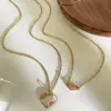 Wholesale 304 Stainless Steel Heart Shape PVD Coated Real Gold Plated Simple Style Waterproof Non Tarnish Irregular Surgical Steel Cable Chain Gold Pendant Necklace