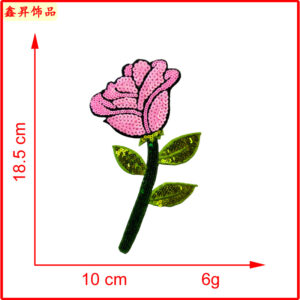 Hot melt glue*pink*flower*rose*height 18.5cm